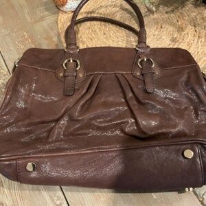Antonio Melanie Brown Leather Purse Handbag With Amazing Details NWOT